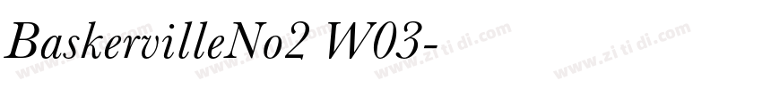 BaskervilleNo2 W03字体转换